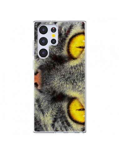 Coque Samsung Galaxy S22 Ultra 5G Chat Gato Loco - Maximilian San