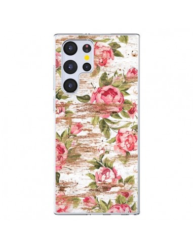 Coque Samsung Galaxy S22 Ultra 5G Eco Love Pattern Bois Fleur - Maximilian San