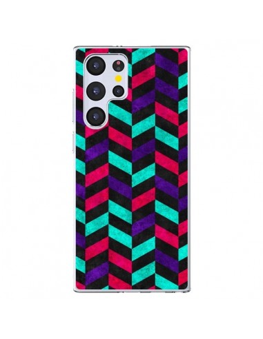 Coque Samsung Galaxy S22 Ultra 5G Azteque Geometric Mundo - Maximilian San