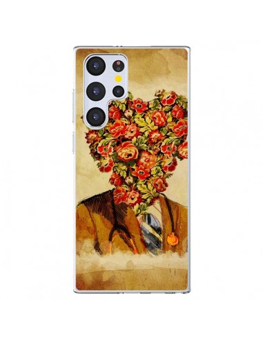 Coque Samsung Galaxy S22 Ultra 5G Docteur Love Fleurs - Maximilian San