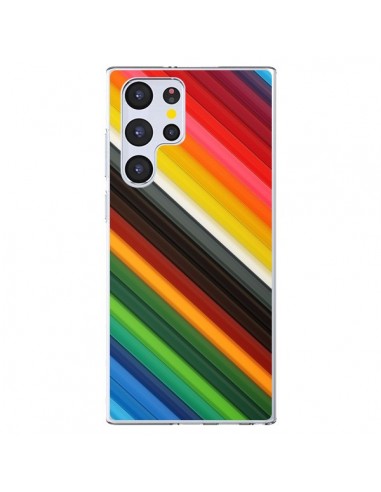 Coque Samsung Galaxy S22 Ultra 5G Arc en Ciel Rainbow - Maximilian San