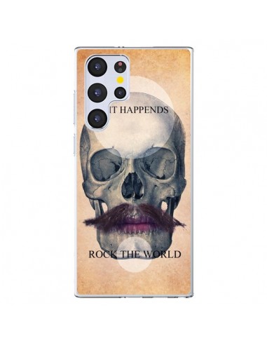 Coque Samsung Galaxy S22 Ultra 5G Rock Skull Tête de Mort - Maximilian San