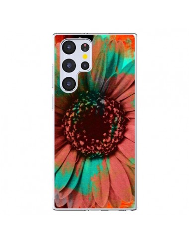 Coque Samsung Galaxy S22 Ultra 5G Tournesol Lysergic Flower - Maximilian San