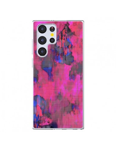 Coque Samsung Galaxy S22 Ultra 5G Fleurs Rose Lysergic Pink - Maximilian San