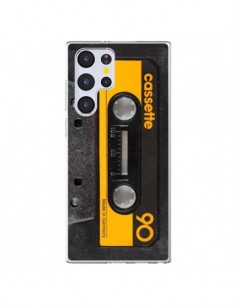 Coque Samsung Galaxy S22 Ultra 5G Yellow Cassette K7 -...