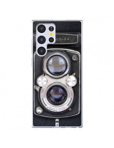 Coque Samsung Galaxy S22 Ultra 5G Vintage Camera Yashica 44 Appareil Photo - Maximilian San