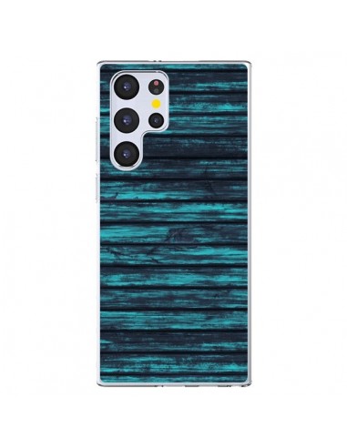 Coque Samsung Galaxy S22 Ultra 5G Blue Moon Wood Bois - Maximilian San