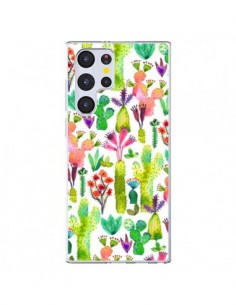 Coque Samsung Galaxy S22 Ultra 5G Cacti Garden - Ninola...