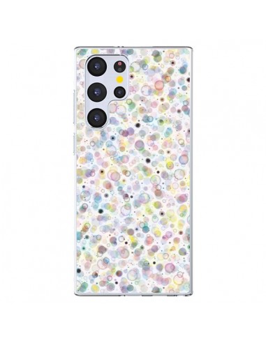 Coque Samsung Galaxy S22 Ultra 5G Cosmic Bubbles Multicolored - Ninola Design
