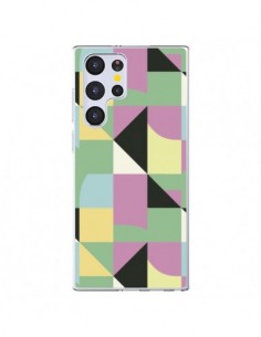 Coque Samsung Galaxy S22 Ultra 5G Ink Flowers Yellow -...