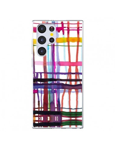 Coque Samsung Galaxy S22 Ultra 5G Little Textured Dots Pink - Ninola Design
