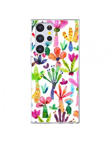 Coque Samsung Galaxy S22 Ultra 5G Overlapped Watercolor Dots - Ninola Design