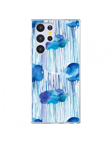 Coque Samsung Galaxy S22 Ultra 5G Rain Stitches Neon - Ninola Design