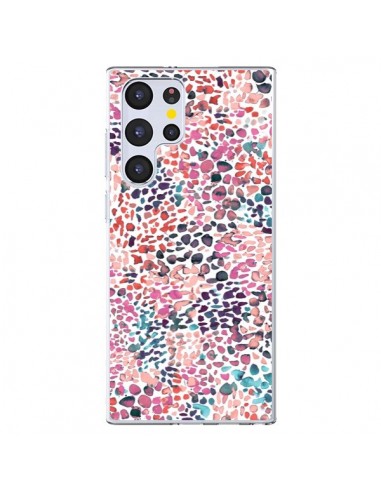 Coque Samsung Galaxy S22 Ultra 5G Soft Nautical Watercolor Lines - Ninola Design