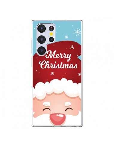 Coque Samsung Galaxy S22 Ultra 5G Bonnet du Père Noël Merry Christmas - Nico