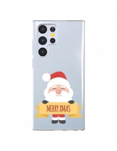 Coque Samsung Galaxy S22 Ultra 5G Père Noël Merry...
