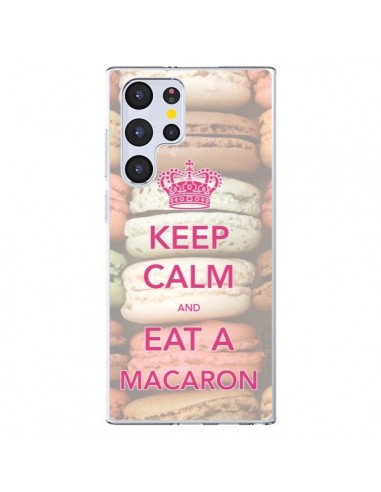 Coque Samsung Galaxy S22 Ultra 5G Keep Calm and Eat A Macaron - Nico