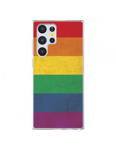 Coque Samsung Galaxy S22 Ultra 5G Drapeau Arc En Ciel Gay - Nico