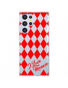 Coque Samsung Galaxy S22 Ultra 5G I Love Monaco et...