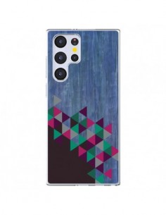 Coque Samsung Galaxy S22 Ultra 5G Wood Bois Azteque...