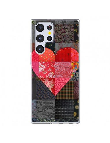 Coque Samsung Galaxy S22 Ultra 5G Coeur Heart Patch - Rachel Caldwell