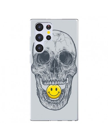 Coque Samsung Galaxy S22 Ultra 5G Smiley Face Tête de Mort - Rachel Caldwell