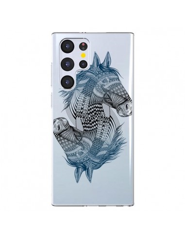 Coque Samsung Galaxy S22 Ultra 5G Cheval Horse Double Transparente - Rachel Caldwell