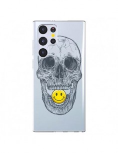 Coque Samsung Galaxy S22 Ultra 5G Tête de Mort Smiley...