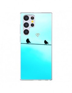 Coque Samsung Galaxy S22 Ultra 5G Oiseaux Birds Amour...