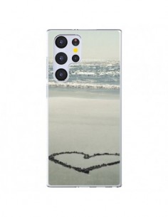 Coque Samsung Galaxy S22 Ultra 5G Coeoeur Plage Beach Mer...