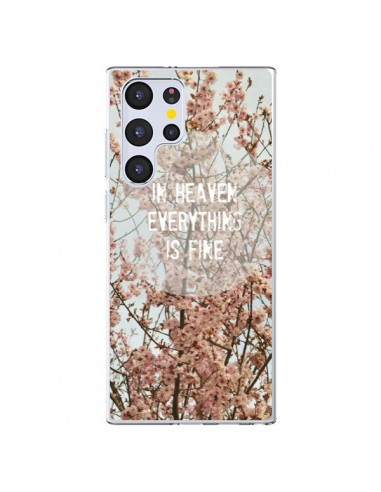 Coque Samsung Galaxy S22 Ultra 5G In heaven everything is fine paradis fleur - R Delean