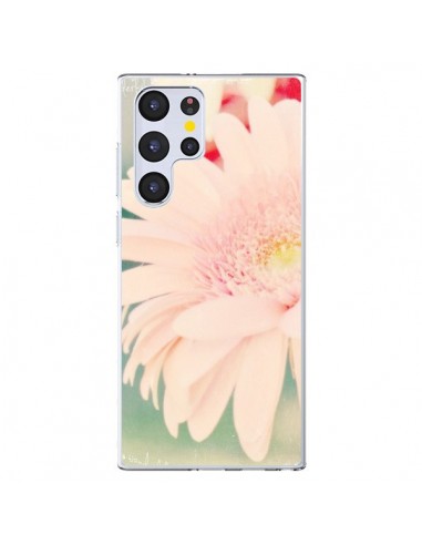 Coque Samsung Galaxy S22 Ultra 5G Fleurs Roses magnifique - R Delean