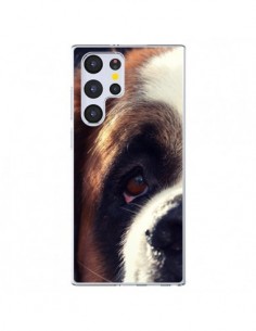 Coque Samsung Galaxy S22 Ultra 5G Saint Bernard Chien Dog...
