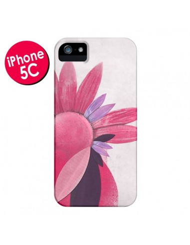 Coque Flowers Fleurs Roses pour iPhone 5C - Lassana
