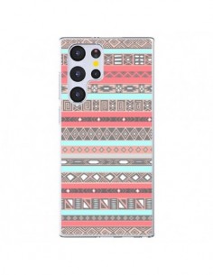 Coque Samsung Galaxy S22 Ultra 5G Azteque Aztec Rose...