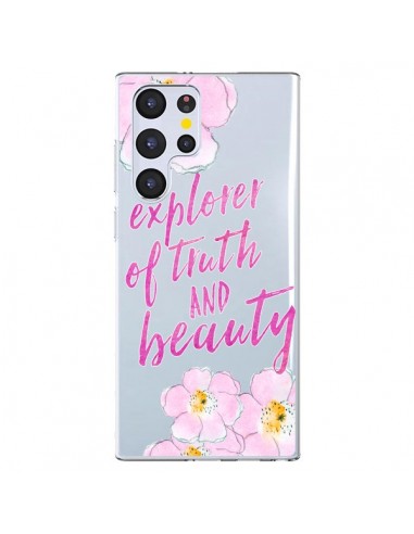 Coque Samsung Galaxy S22 Ultra 5G Explorer of Truth and Beauty Transparente - Sylvia Cook