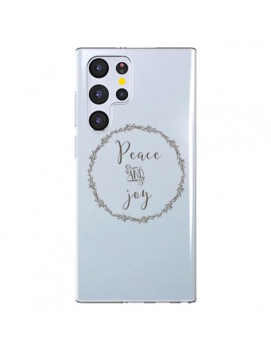 Coque Samsung Galaxy S22 Ultra 5G Peace and Joy, Paix et Joie Transparente - Sylvia Cook