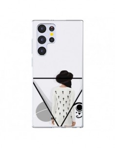 Coque Samsung Galaxy S22 Ultra 5G Confusion Femme Oeil...