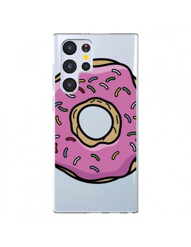 Coque Samsung Galaxy S22 Ultra 5G Donuts Rose Transparente - Yohan B.