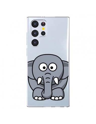 Coque Samsung Galaxy S22 Ultra 5G Elephant Animal Transparente - Yohan B.