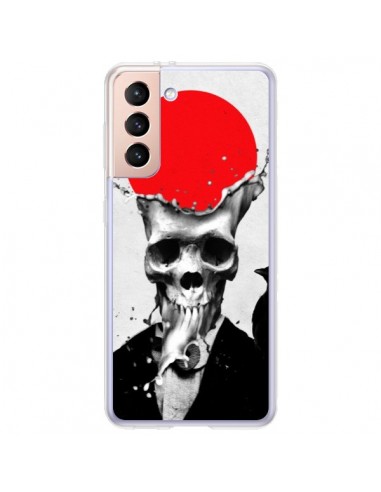Coque Samsung Galaxy S21 Plus 5G Splash Skull Tête de Mort - Ali Gulec