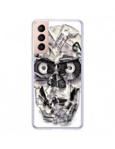 Coque Samsung Galaxy S21 Plus 5G Tape Skull K7 Tête de...