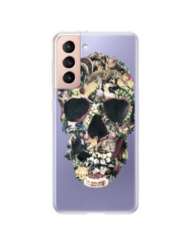 Coque Samsung Galaxy S21 Plus 5G Skull Vintage Tête de Mort Transparente - Ali Gulec