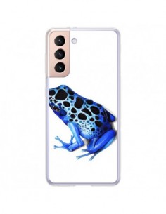 Coque Samsung Galaxy S21 Plus 5G Grenouille Bleue - Annya...