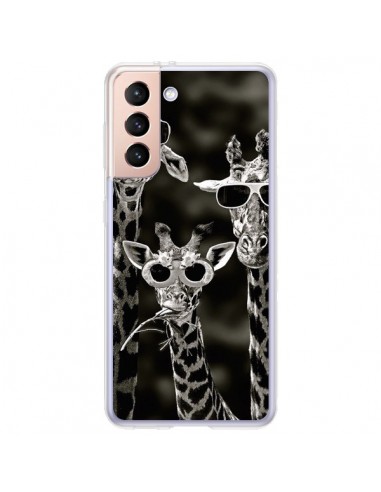 Coque Samsung Galaxy S21 Plus 5G Girafe Swag Lunettes Familiy Giraffe - Asano Yamazaki