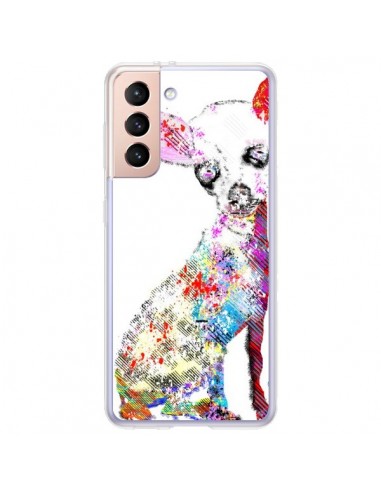 Coque Samsung Galaxy S21 Plus 5G Chien Chihuahua Graffiti - Bri.Buckley