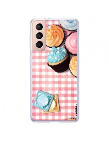 Coque Samsung Galaxy S21 Plus 5G Petit Dejeuner Cupcakes - Benoit Bargeton