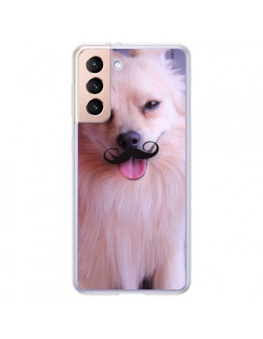 Coque Samsung Galaxy S21 Plus 5G Clyde Chien Movember Moustache - Bertrand Carriere