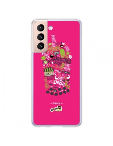 Coque Samsung Galaxy S21 Plus 5G Bubble Fever Original Flavour Rose - Bubble Fever