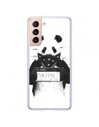 Coque Samsung Galaxy S21 Plus 5G Bad Panda Prison - Balazs Solti